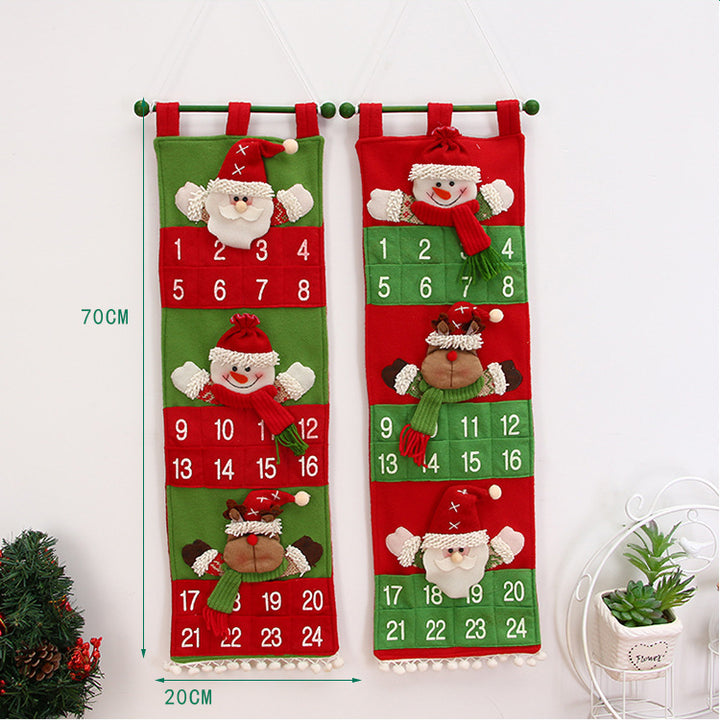 Christmas calendar storage hanging bag by 253444