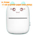 Mini Printer Portable Mini Bluetooth WiFi New Wrong Printer Mobile Phone Photo Title Note Hot Print Pocket Student Error Label Printer