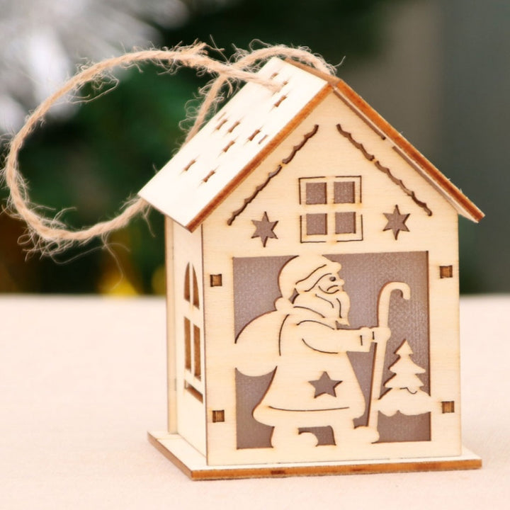 Christmas Led Light Wood Decoration by 253444