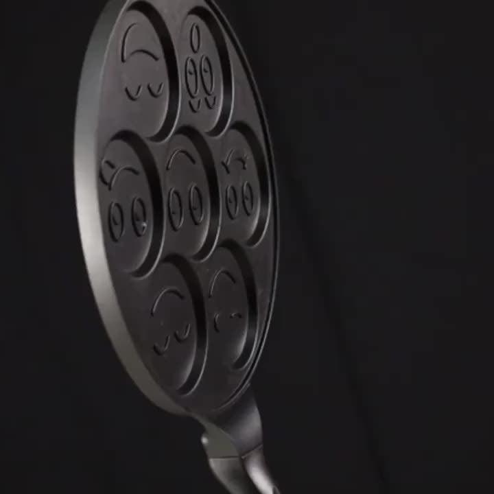 Frigideira Antiaderente 7 Caras Panquecas Alça Longa