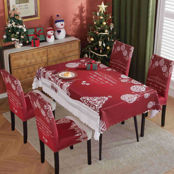 Waterproof And Oil-proof Christmas Tablecloth by 253444