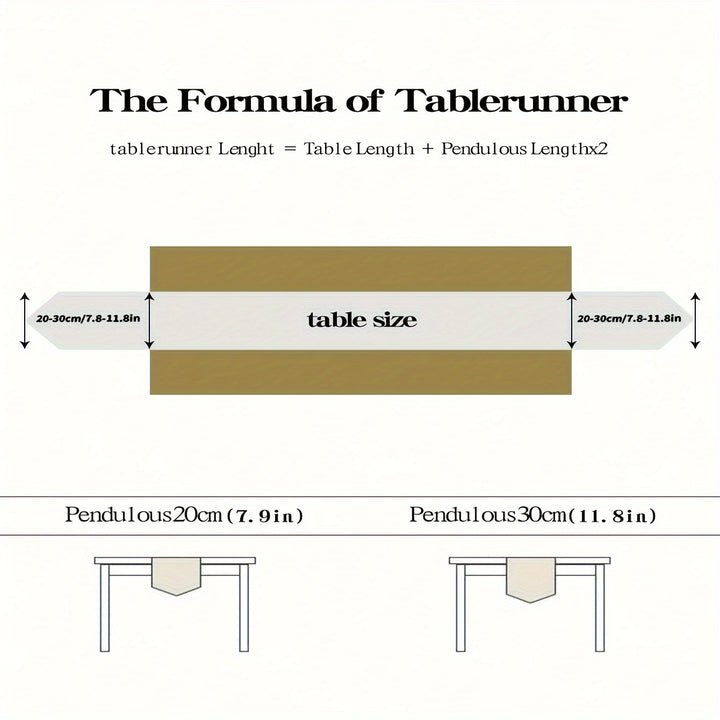 Rustic Polyester Blend Christmas Table Runner, Rectangular with Tassel, Festive Christmas Ball & Santa Pattern, Dotted Design, Holiday Party Dining Decor, for Home Kitchen & Dining Room by Casa Perfeita