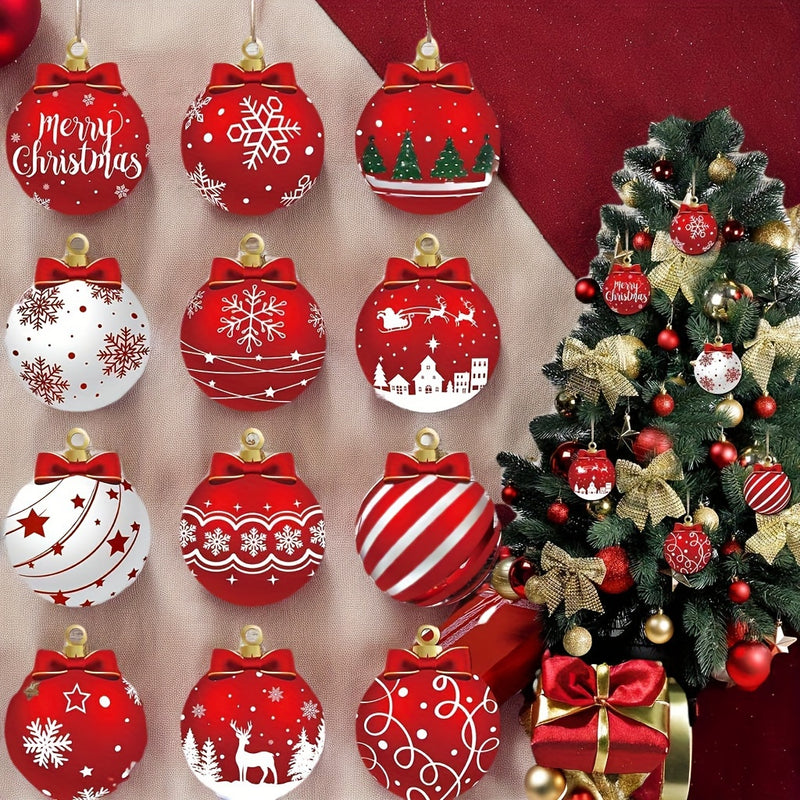 Enfeites De Natal De Madeira Circulares Para Árvore Festiva by Casa Perfeita