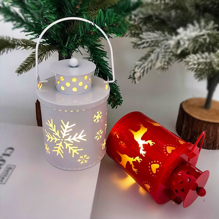 Christmas Candle Lights LED Small Lanterns Wind Lights Electronic Candles Nordic Style Creative Holiday Decoration Decorations by 253444