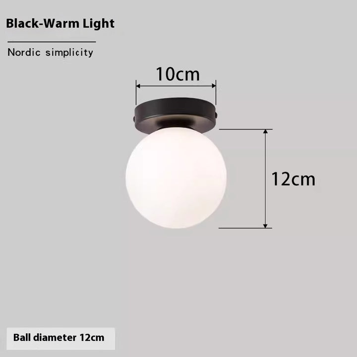 Luminária de Parede Esférica Nórdica | Simplicidade e Luz Perfeita para Seu Lar