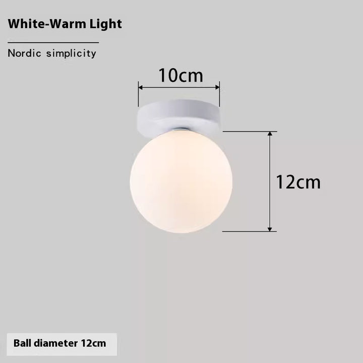 Luminária de Parede Esférica Nórdica | Simplicidade e Luz Perfeita para Seu Lar