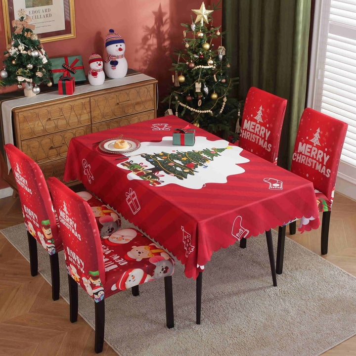 Waterproof And Oil-proof Christmas Tablecloth by 253444