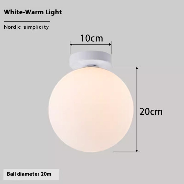 Luminária de Parede Esférica Nórdica | Simplicidade e Luz Perfeita para Seu Lar