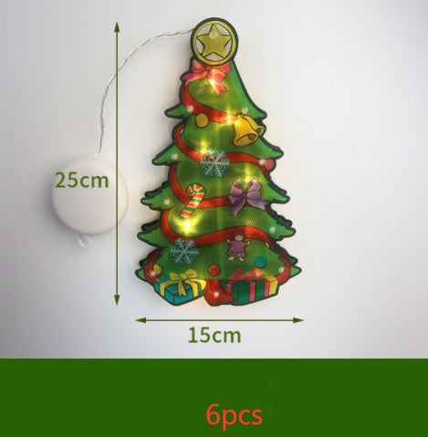 LED Suction Cup Window Hanging Lights Christmas Decoration by 253444