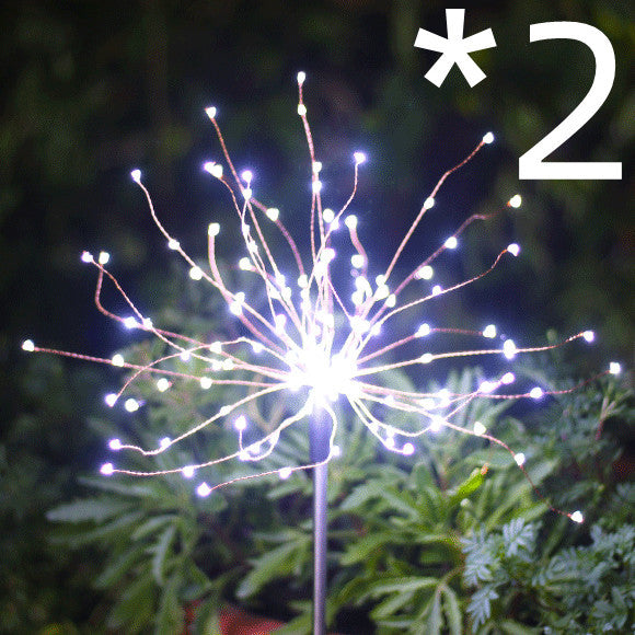Solar Ground Plug Firework Light Led Copper Wire by 253444