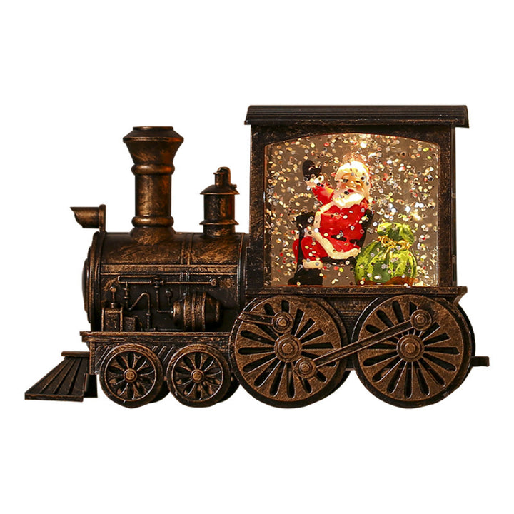 Christmas Train Luminous Interior Water Injection Desktop Decoration by 253444