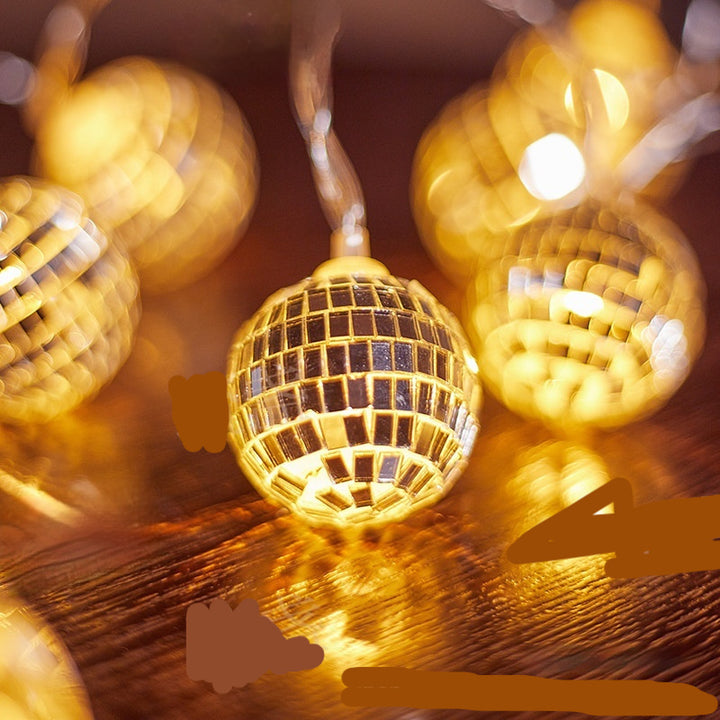 Wrought Iron Metal House Holiday Decoration Christmas Modeling Lighting Chain by 253444