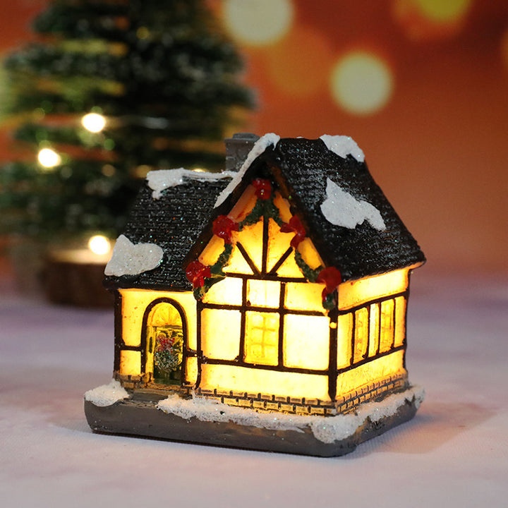 Christmas Decorations Micro Landscape Resin House by 253444