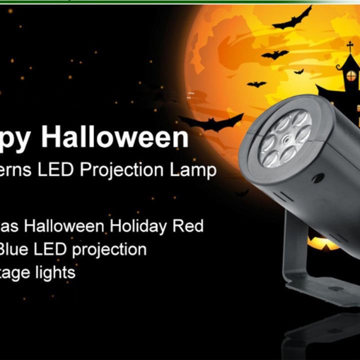 Christmas Pattern LED Laser Projector Colorful Rotating Projector by 253444