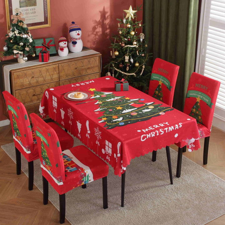 Waterproof And Oil-proof Christmas Tablecloth by 253444