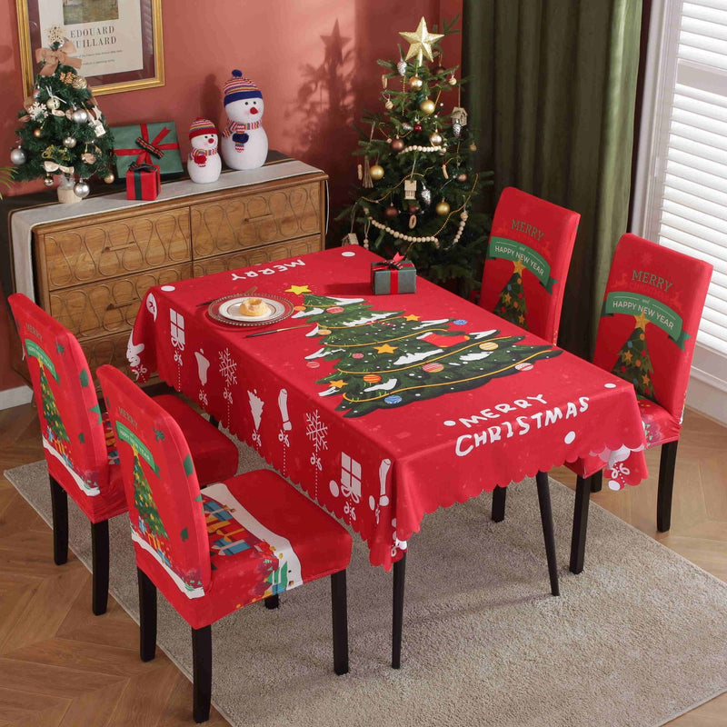Waterproof And Oil-proof Christmas Tablecloth by 253444
