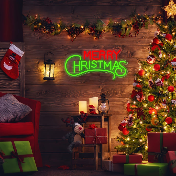 Luz Neon Natal USB Regulável para Quarto e Sala Decorativa