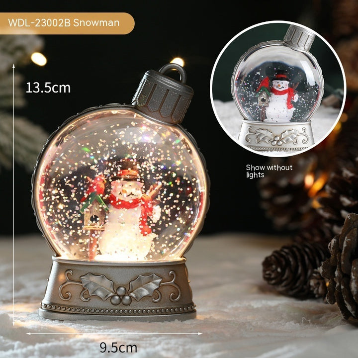 Christmas Holiday Decorations Luminous Simulation Flat Light LED Decoration Scene Layout Flame Light Home Decor by 253444