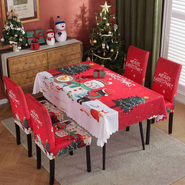 Waterproof And Oil-proof Christmas Tablecloth by 253444