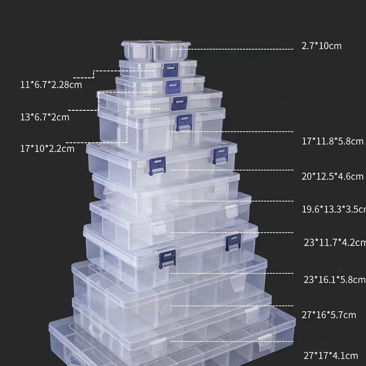 10 Grids 15 Grids 24 Grids Transparent Storage Tool Storage Box