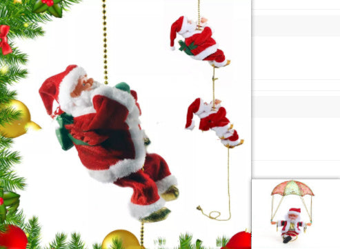 Electric Santa Claus Climbing Ladder Plastic by 253444