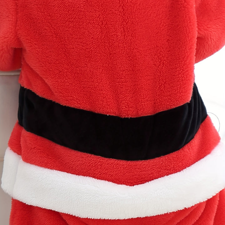 Conjunto Bodysuit Natal Papai Noel para Bebê com Gorro Fofo