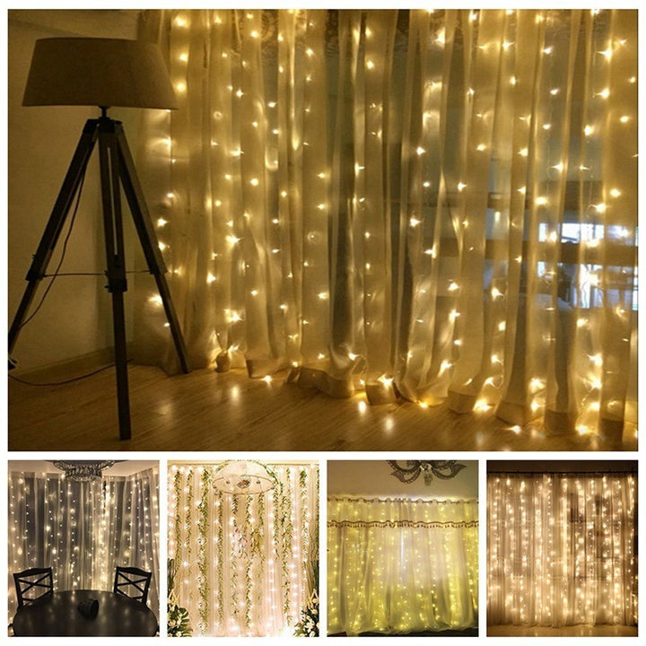 Christmas LED Curtain Lights by 253444