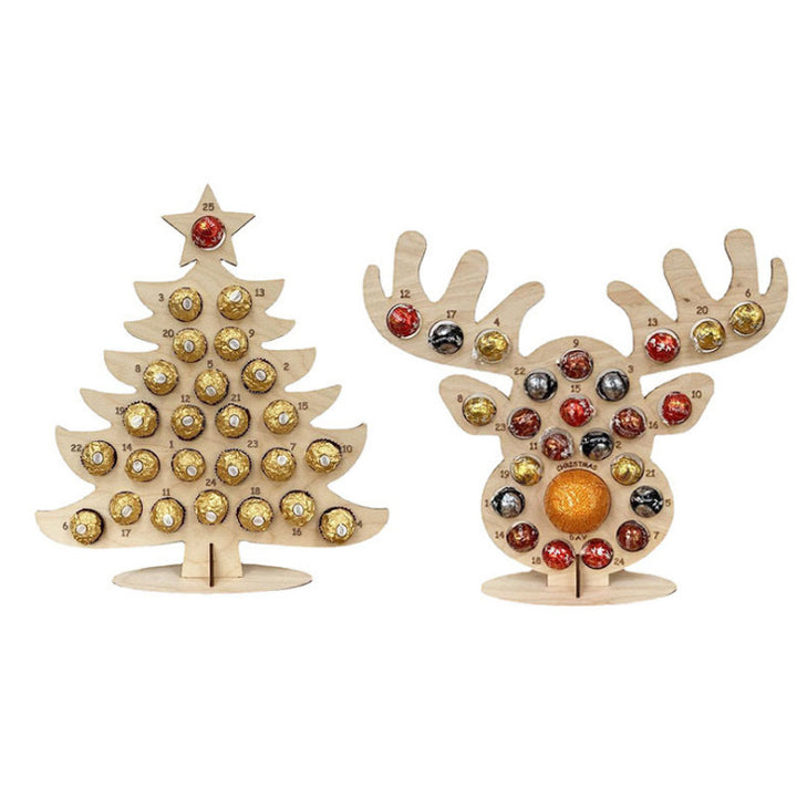 Wooden Advent Calendar Christmas Party Decoration by 253444