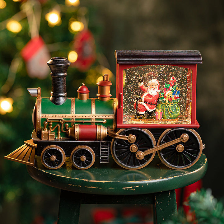 Christmas Santa Claus Train Music Box by 253444