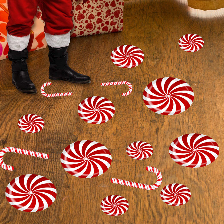 Christmas Snowflake Candy Sticker Decoration Sticker Wall by 253444