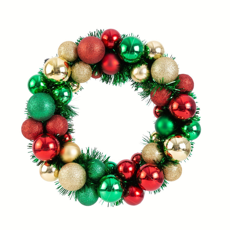 Guirlanda De Natal Inquebrável Com Bolas Vermelhas Verdes