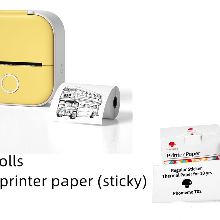 Portable Mini Thermal Label Printer Home Photo Printer Student Wrong Question Printer Bluetooth-compatible Mini Label Printer Price Tag