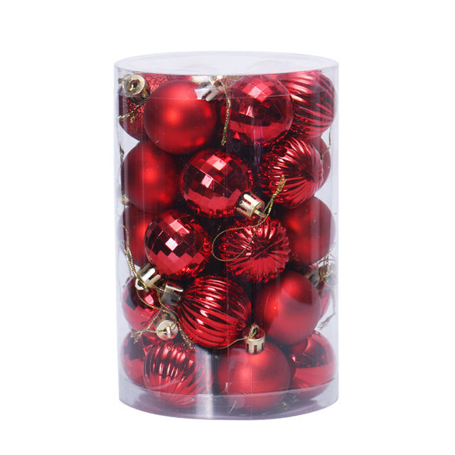 Conjunto 34 Bolas de Natal 4 cm Multicor Brilho Festivo by 253444
