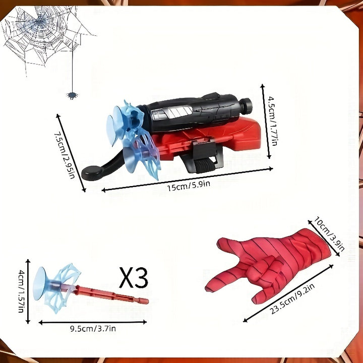 Luvas Lançadoras de Teias Infantil Cosplay Educativo