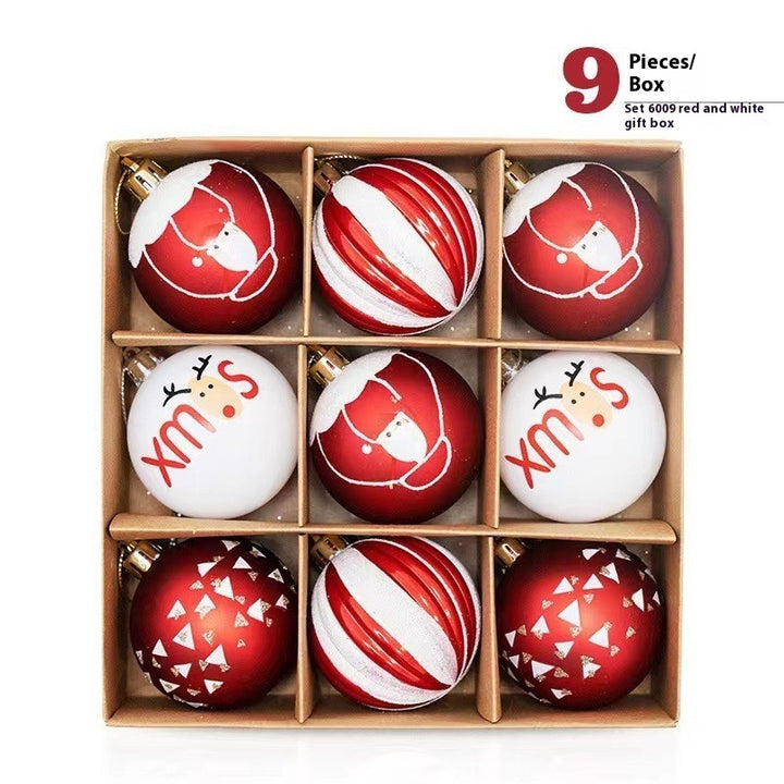 Christmas Theme Hand Drawn Christmas Ball Set Hanging Decorations by 253444