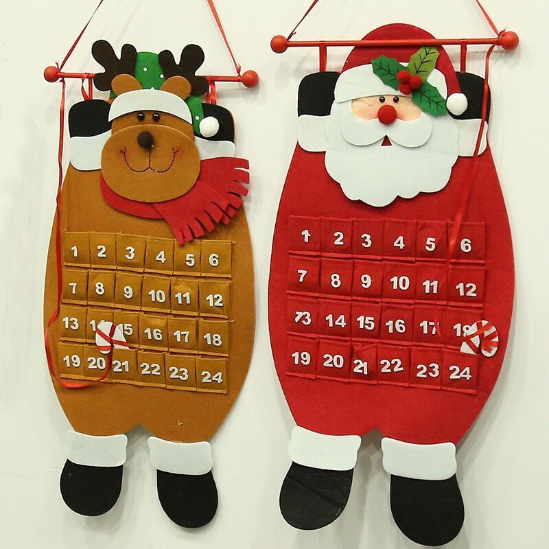 Christmas Decorations Calendar Fabric Pendant by 253444