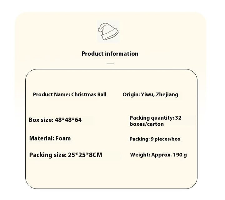 Christmas Decorations Foam Painted Silk Ball Christmas Tree Pendant by 253444