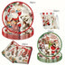 Kit Festa Natal Descartáveis Pratos Copos Guardanapos