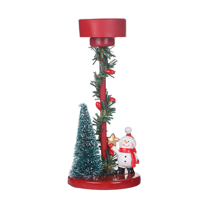 Christmas Decorations Desktop Resin Christmas Tree Elderly Candlestick by 253444
