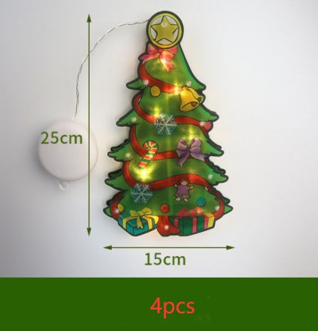 LED Suction Cup Window Hanging Lights Christmas Decoration by 253444