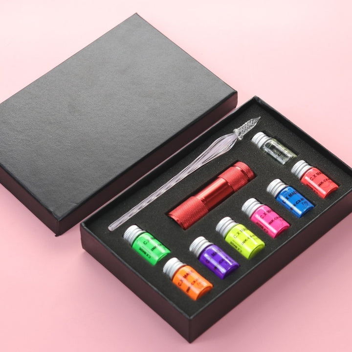 Tinta Fluorescente Para Caneta Estilográfica Brilho Caligrafia