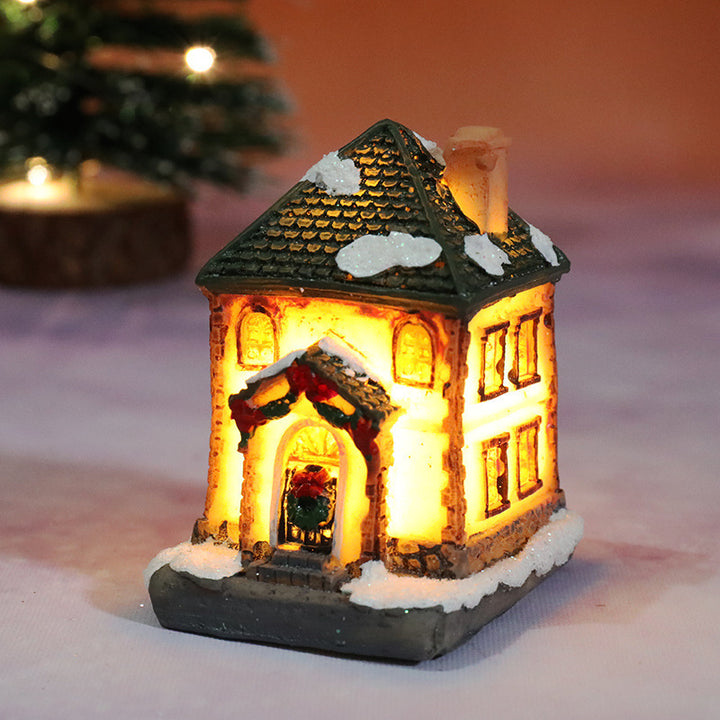 Christmas Decorations Micro Landscape Resin House by 253444