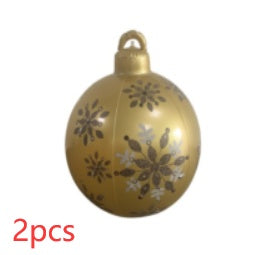 Christmas Ornament Ball Outdoor Pvc 60CM Inflatable Decorated Ball PVC Giant Big Large Balls Xmas Tree Decorations Toy Ball by 253444