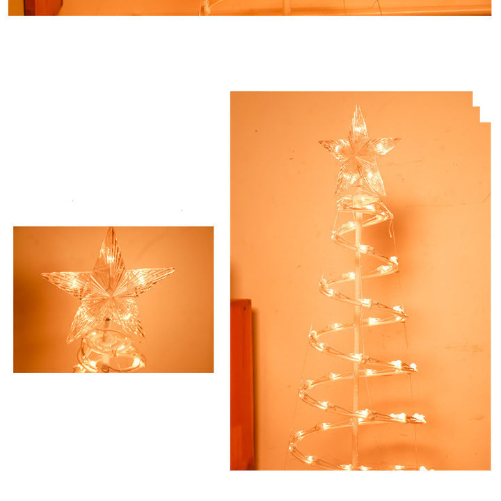 New Style LED Spiral Christmas Tree Light Christmas Spiral Tree Indoor And Outdoor Decoration Lights by 253444