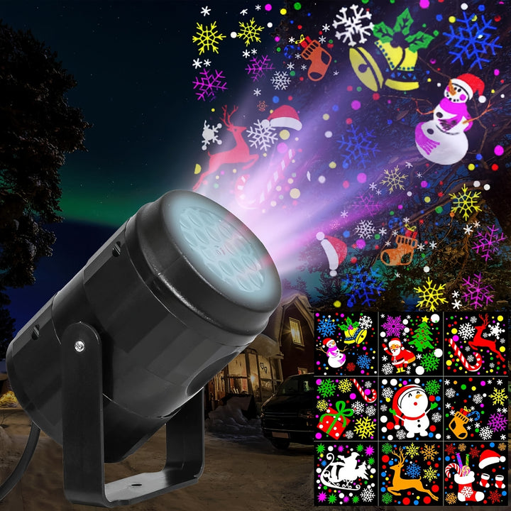 Christmas Projection Light Indoor USB, LED Light Projector Christmas Decoration, Christmas Holiday Projector by Casa Perfeita