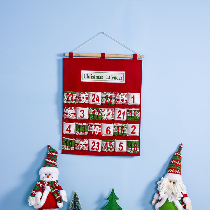 Christmas calendar storage hanging bag by 253444