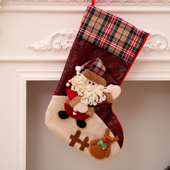 Christmas Decorations Santa Claus Socks Christmas Tree Pendant Christmas Socks Gift Bag Christmas Bag by 253444