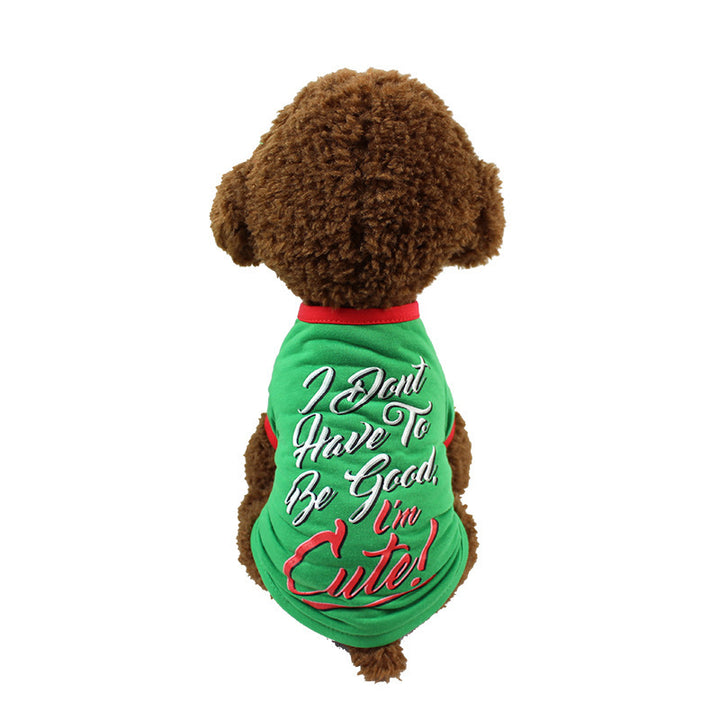 Dog Christmas Costume Sweatshirt Vest Clothes by 253444