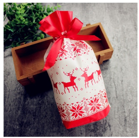 Christmas old man tree drawstring bag by 253444