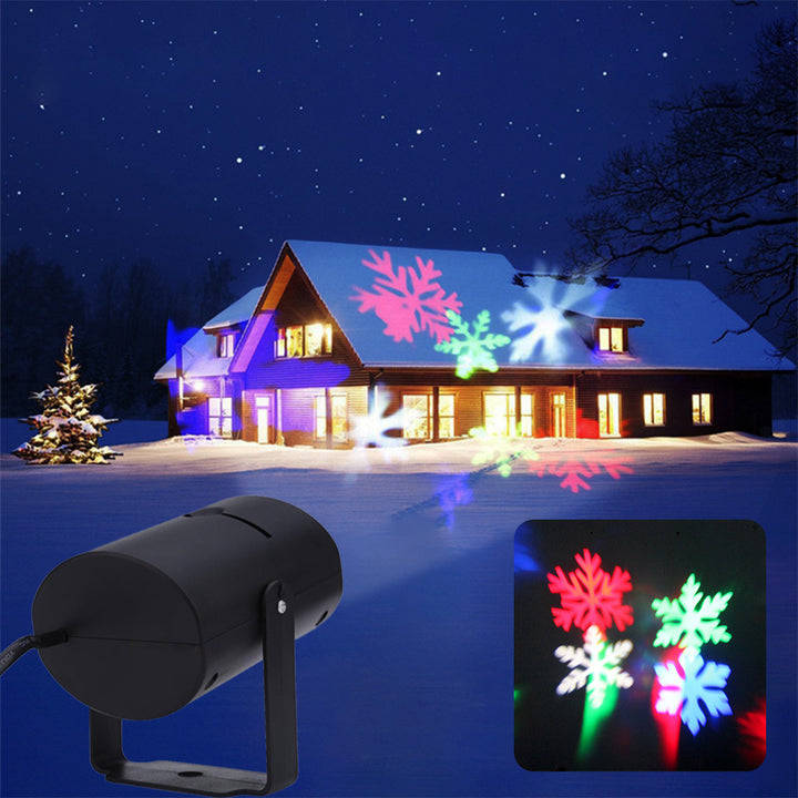 Christmas Pattern LED Laser Projector Colorful Rotating Projector by 253444